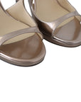 Jimmy Choo Peep Toe Leather Heeled Sandals
