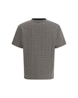 Balmain Logo Geometric Cotton T-Shirt