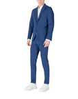 Mulish Striped Cefalonia ABS990 Blazer & Pants 2-Piece Suit - Blue - Made In Italy