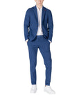 Mulish Striped Cefalonia ABS990 Blazer & Pants 2-Piece Suit - Blue - Made In Italy