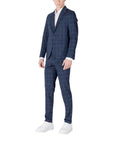 Mulish Galapagos ABS-992 Blazer & Pants 2-Piece Suit - Blue - Made In Italy