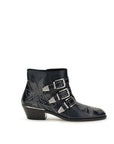 Chloé Susanna Leather Ankle Boots - Black