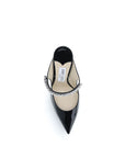 Jimmy Choo Bing 100 Black Leather Heel Mules