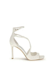 Jimmy Choo White Silk Stiletto Heels
