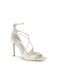 Jimmy Choo White Silk Stiletto Heels