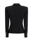 Balmain Wool Double-Breasted Waist Coat - Black