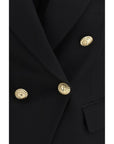 Balmain Wool Double-Breasted Waist Coat - Black