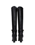 Celine Black Leather High Heel Knee High Boots