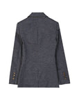 Brunello Cucinelli Casual Wool Blazer - Dark Gray/Grey