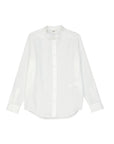 Celine Collarless White Dress Shirt