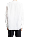Celine Collarless White Dress Shirt