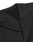 Celine Wool Short Coat - Dark Gray/Grey