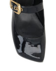 Chloé Black Leather Mary Jane Shoes