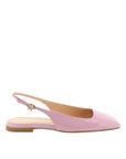Gianvito Rossi Leather Slingback Ballet Flats - Pink