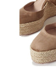 Gianvito Rossi Suede Leather Wedge Espadrilles