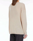 Max Mara V-Neck Cashmere Sweater - Cool Beige