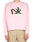 Palm Angels Logo & Graphic Sweatshirt - Pink