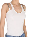 Stella McCartney Fitted Tank Top - White