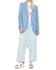 Stella McCartney Cotton Wide Leg Pants - Bleached Blue