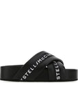 Stella McCartney Logo Criss-Cross Platform Slides