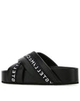Stella McCartney Logo Criss-Cross Platform Slides