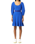 Stella McCartney Quarter Sleeve Mini Dress - Shock Blue