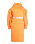 Stella McCartney Cold Shoulder Midi Dress - Orange