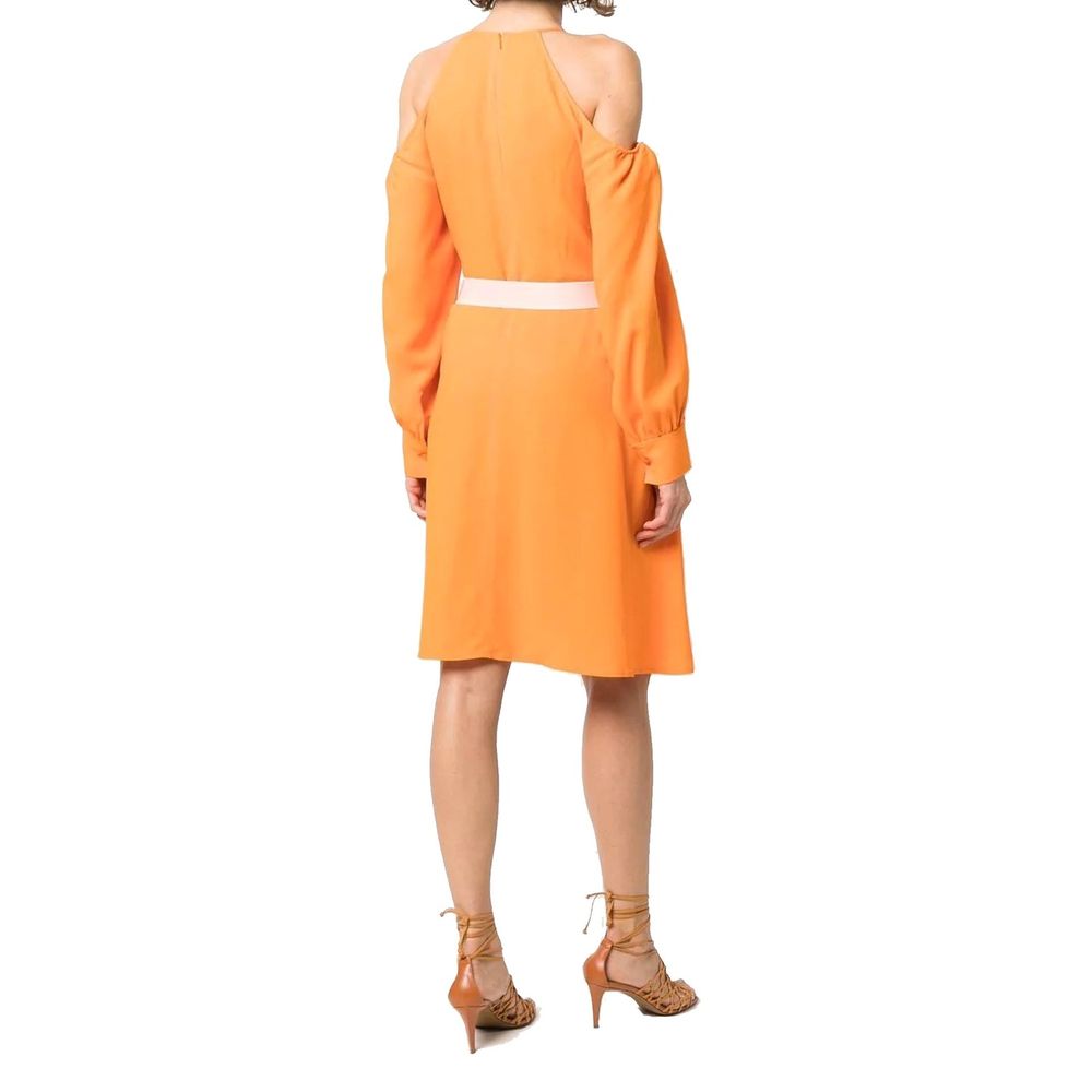 orange stella mccartney dress Stella McCartney Scoop Neck Long Dress - Orange Dresses, Clothing - STL311586