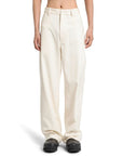 Dior White Cashmere Wide Leg Pants