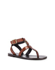 Saint Laurent Leather Gladiator Flat Sandals - Brown