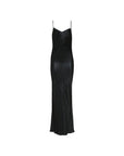 Saint Laurent Low Back Long Black Dress