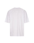 Balmain Embellished Oversized White Cotton T-Shirt