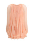 Chloé Peach Silk Mini Dress
