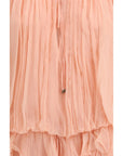 Chloé Peach Silk Mini Dress