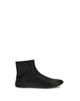 The Row Leather Ankle Boots - Black