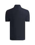 Brunello Cucinelli Deep Blue Cotton Polo Shirt