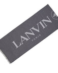 Lanvin Logo Gray/Grey Wool-Silk Scarf