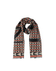Lanvin Red& Black Wool Scarf