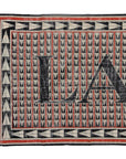 Lanvin Red & Black Wool Scarf