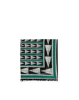 Lanvin Logo Geometric Wool Scarf