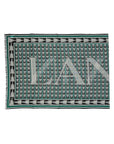 Lanvin Logo Geometric Wool Scarf