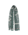 Lanvin Logo Geometric Wool Scarf