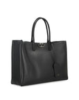 Valentino Garavani Black Leather Tote Bag