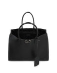 Valentino Garavani Black Leather Tote Bag