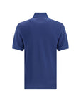 Brunello Cucinelli Azure Blue Cotton Polo Shirt