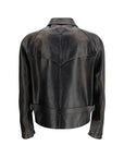 Prada Vintage Black Leather Jacket