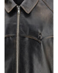 Prada Vintage Black Leather Jacket