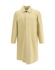 Burberry Beige Single-Breasted Longline Coat