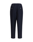Marni Merino Wool Relaxed Casual Pants - Deep Blue
