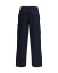 Burberry Deep Blue Cargo Workwear Pants